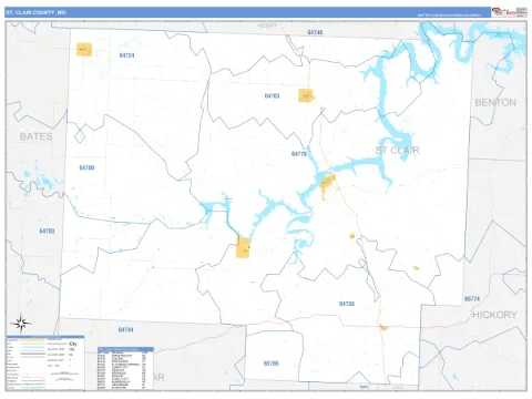 St. Clair County, MO map