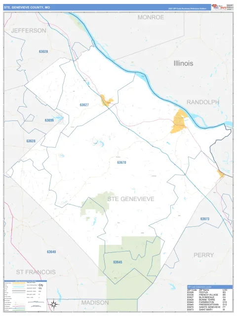 Ste. Genevieve County, MO map