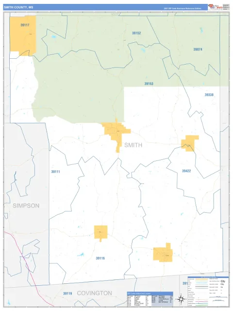 Smith County, MS map