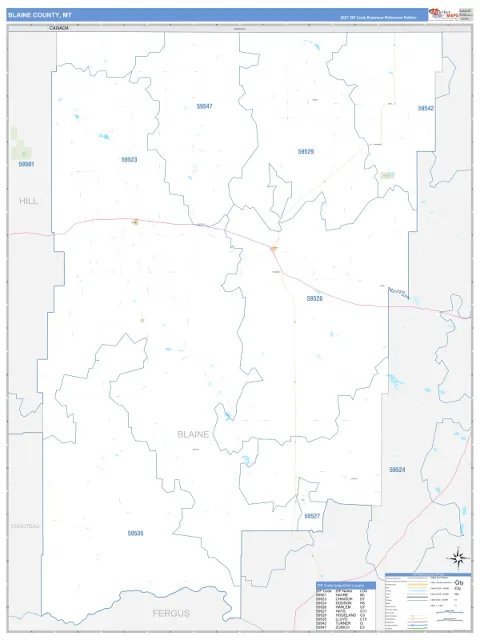 Blaine County, MT map
