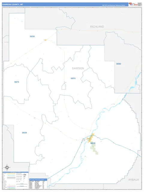 Dawson County, MT map