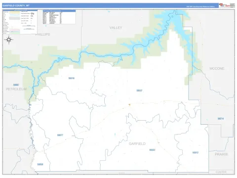 Garfield County, MT map