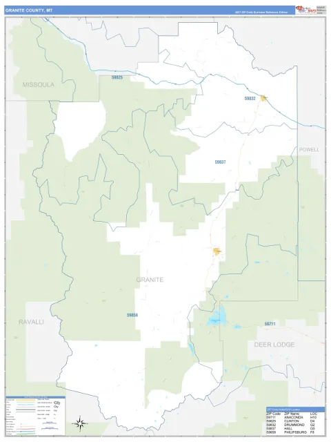 Granite County, MT map