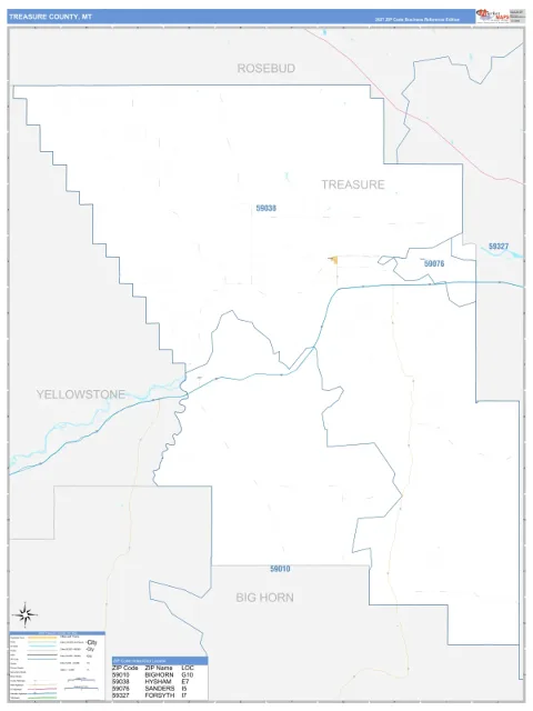 Treasure County, MT map