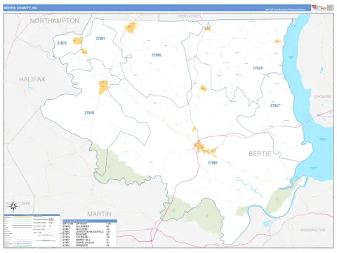 Bertie County, NC map