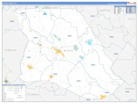 Bladen County, NC map