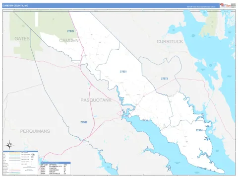 Camden County, NC map