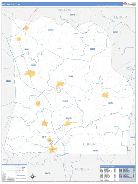 Duplin County, NC map