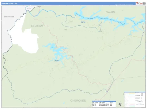 Graham County, NC map
