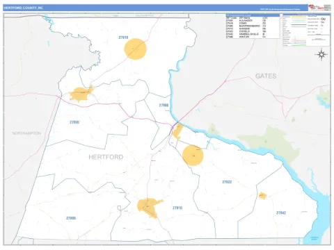 Hertford County, NC map