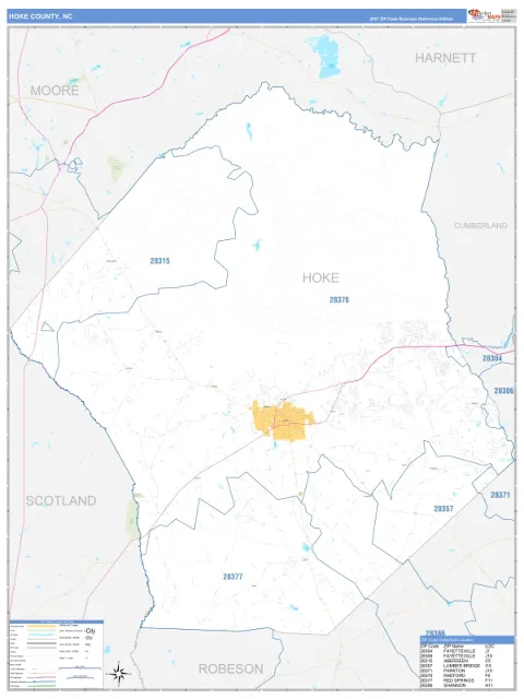 Hoke County, NC map