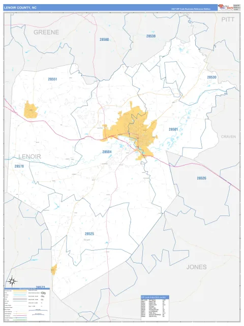 Lenoir County, NC map