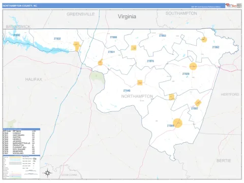 Northampton County, NC map