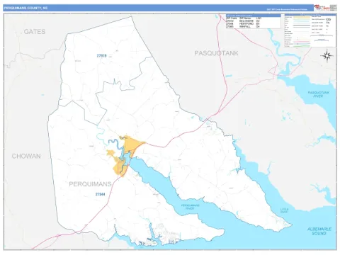 Perquimans County, NC map