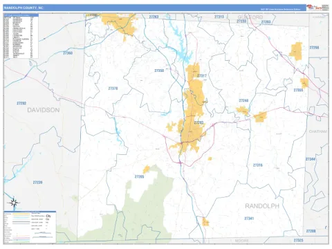 Randolph County, NC map