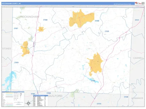 Rockingham County, NC map