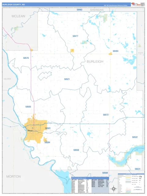 Burleigh County, ND map