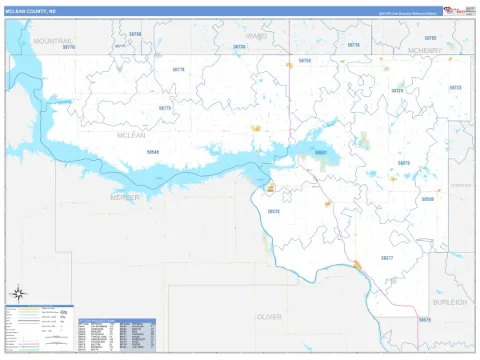 McLean County, ND map