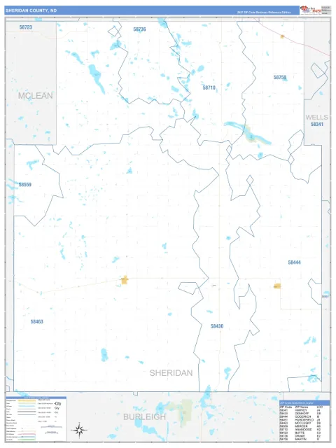 Sheridan County, ND map