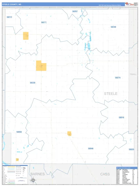 Steele County, ND map