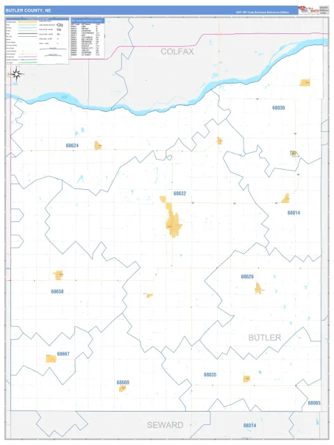 Butler County, NE map