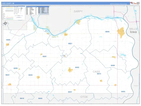 Cass County, NE map