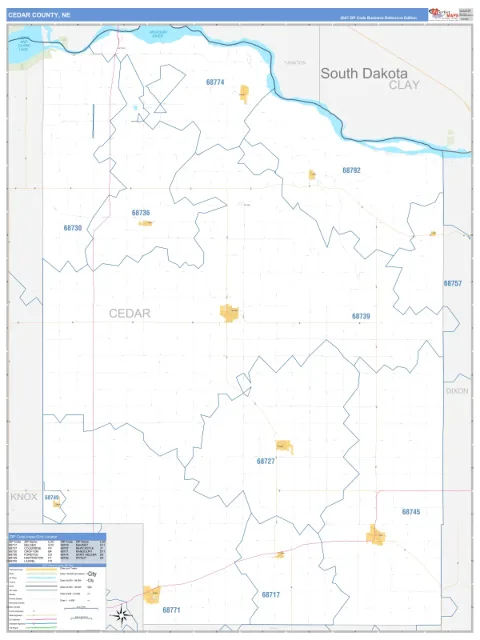 Cedar County, NE map