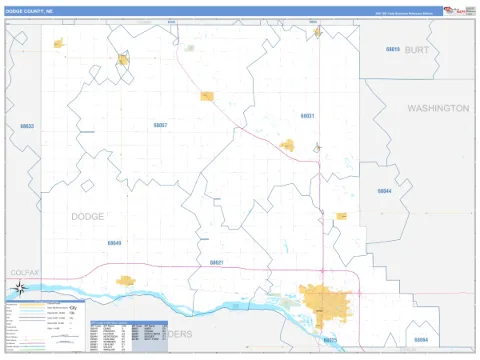 Dodge County, NE map