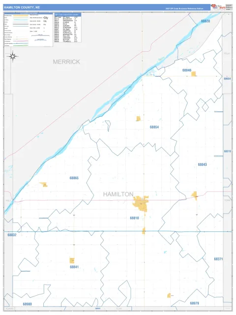 Hamilton County, NE map