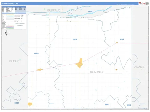 Kearney County, NE map