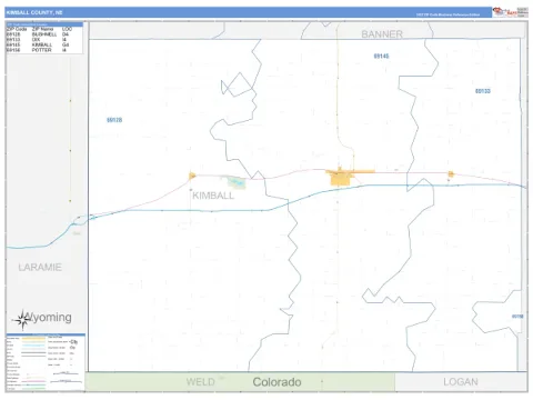Kimball County, NE map