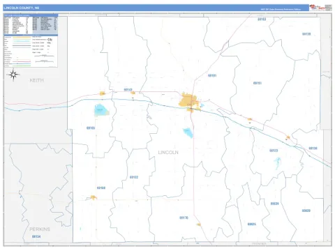 Lincoln County, NE map
