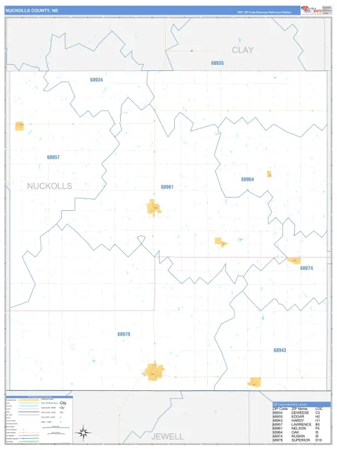 Nuckolls County, NE map