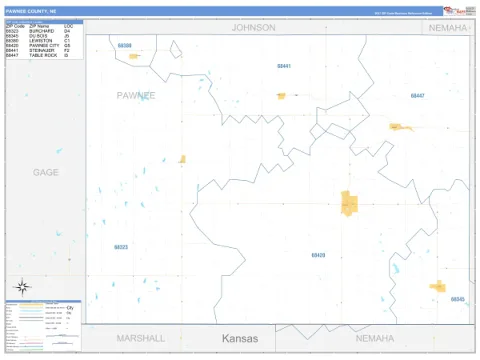 Pawnee County, NE map