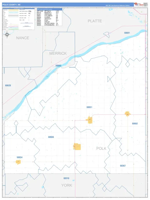 Polk County, NE map