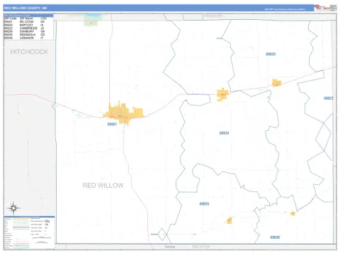 Red Willow County, NE map