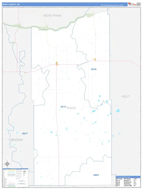 Rock County, NE map