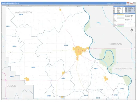 Washington County, NE map