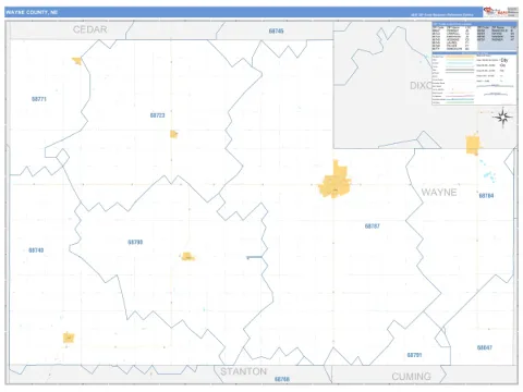 Wayne County, NE map