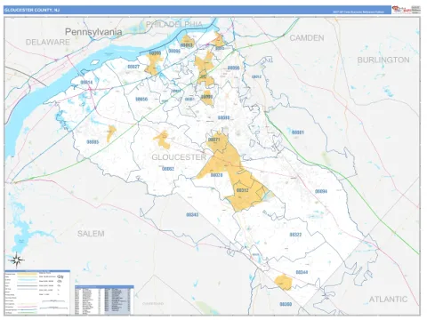 Gloucester County, NJ map