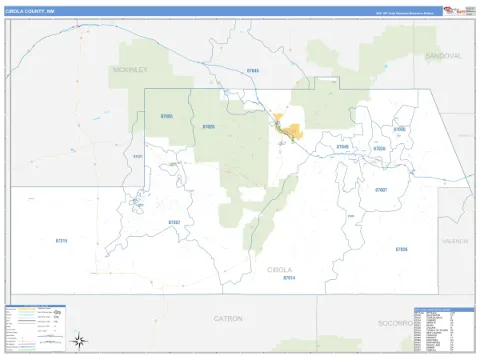 Cibola County, NM map