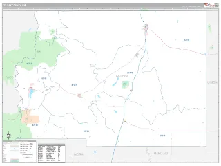 Colfax County, NM Classic style ZIP Code wall map