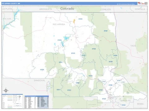 Rio Arriba County, NM map