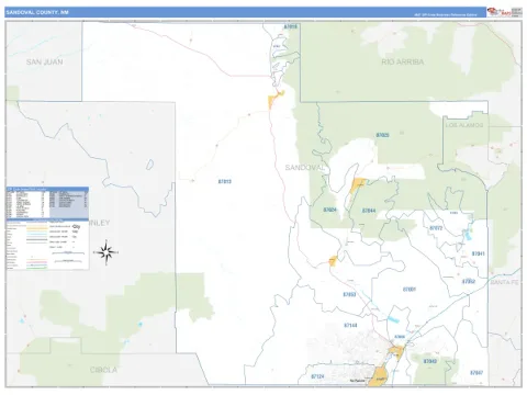 Sandoval County, NM map