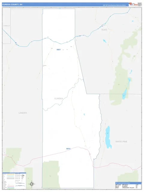 Eureka County, NV map