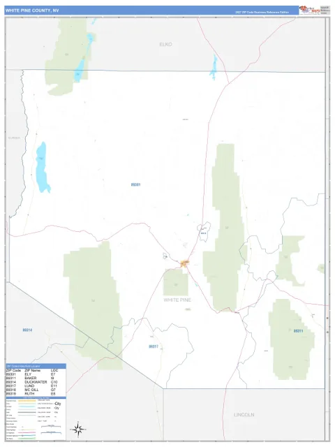 White Pine County, NV map