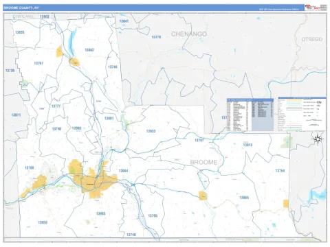 Broome County, NY map