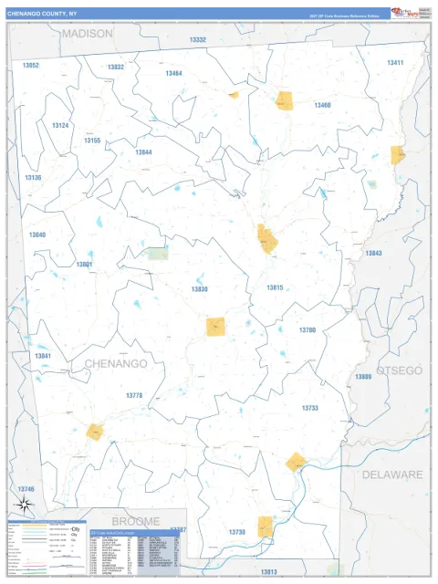 Chenango County, NY map