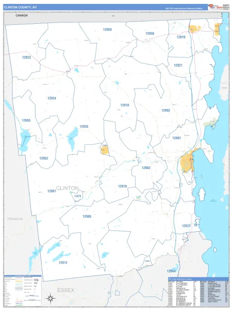 Clinton County, NY map