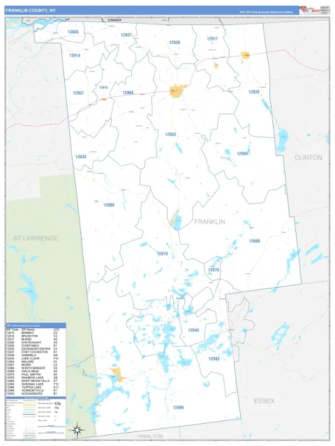 Franklin County, NY map
